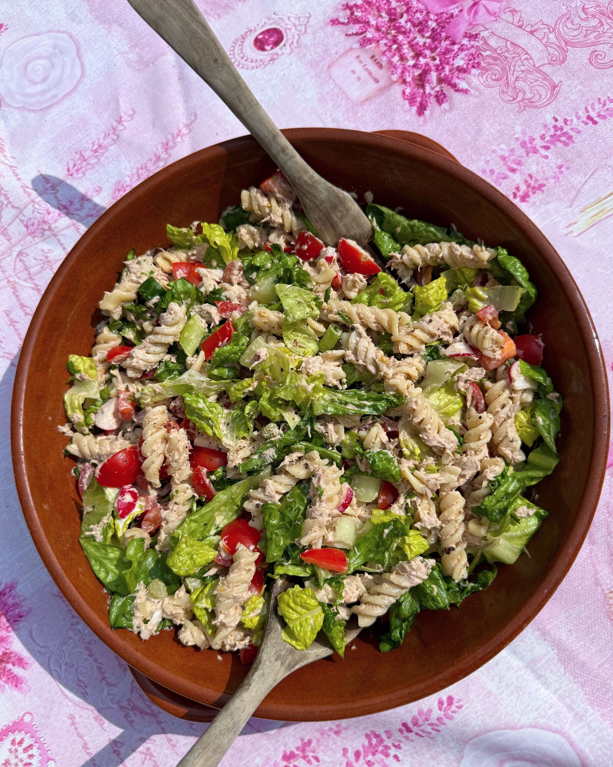 High Protein Tuna Pasta Salad