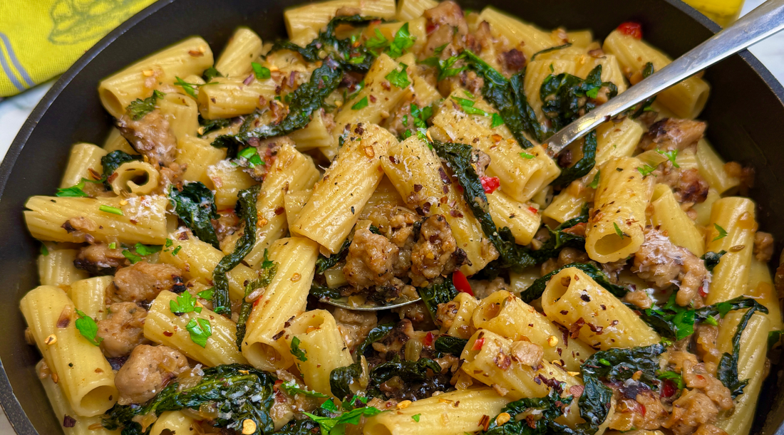 Creamy Sausage & Cavolo Nero Pasta Archer Kitchen