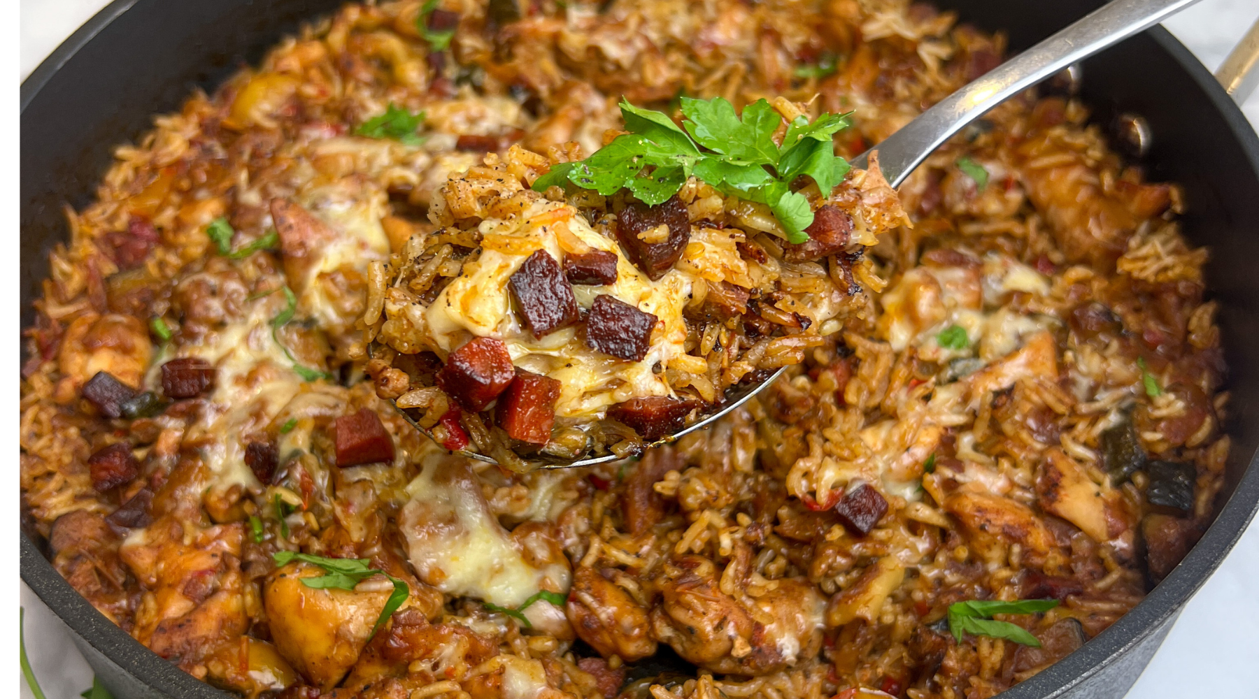 One Pan Chicken and Chorizo Rice by Archer Kitchen