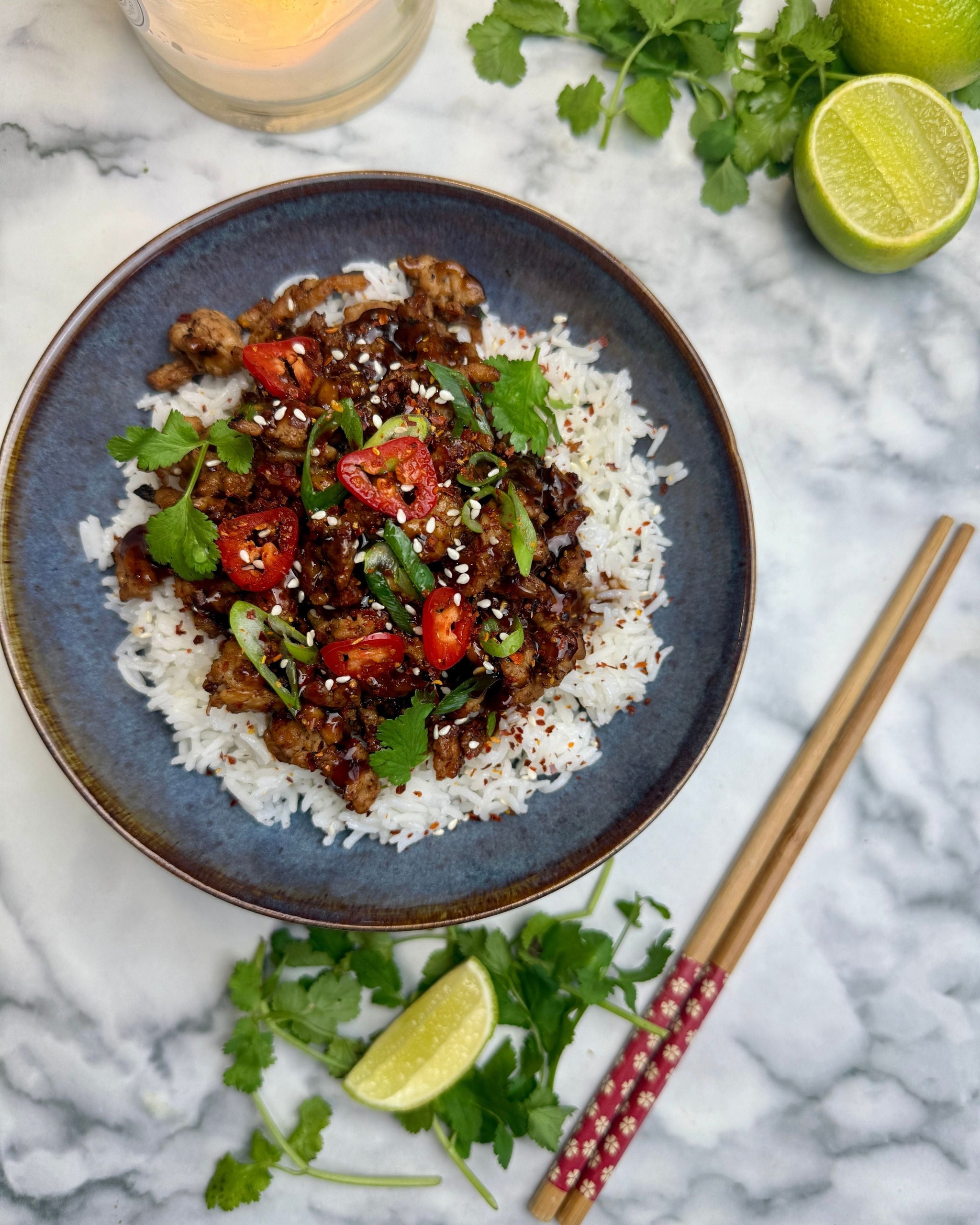 Asian Chicken Rice Bowl