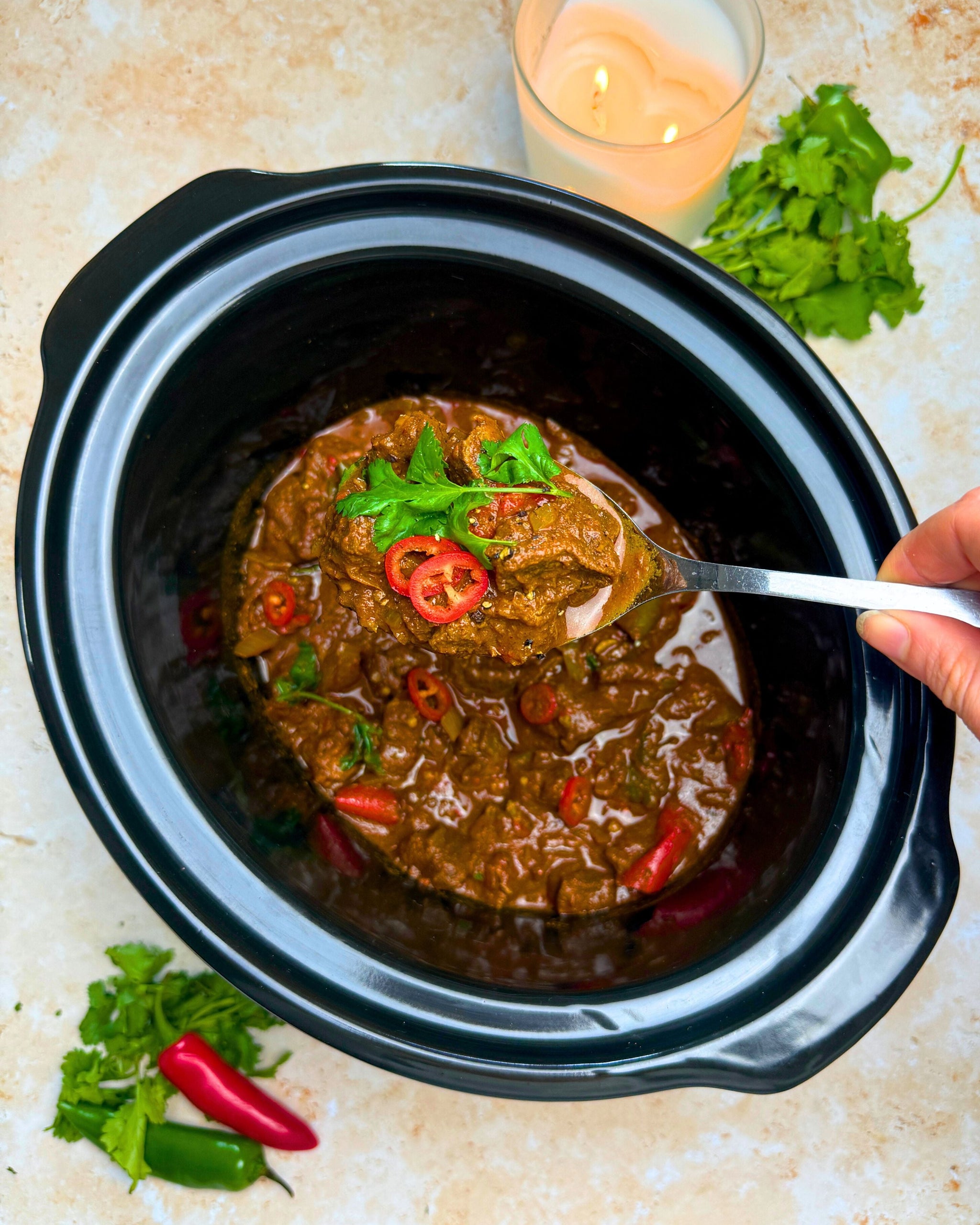 Slow Cooker Beef Madras