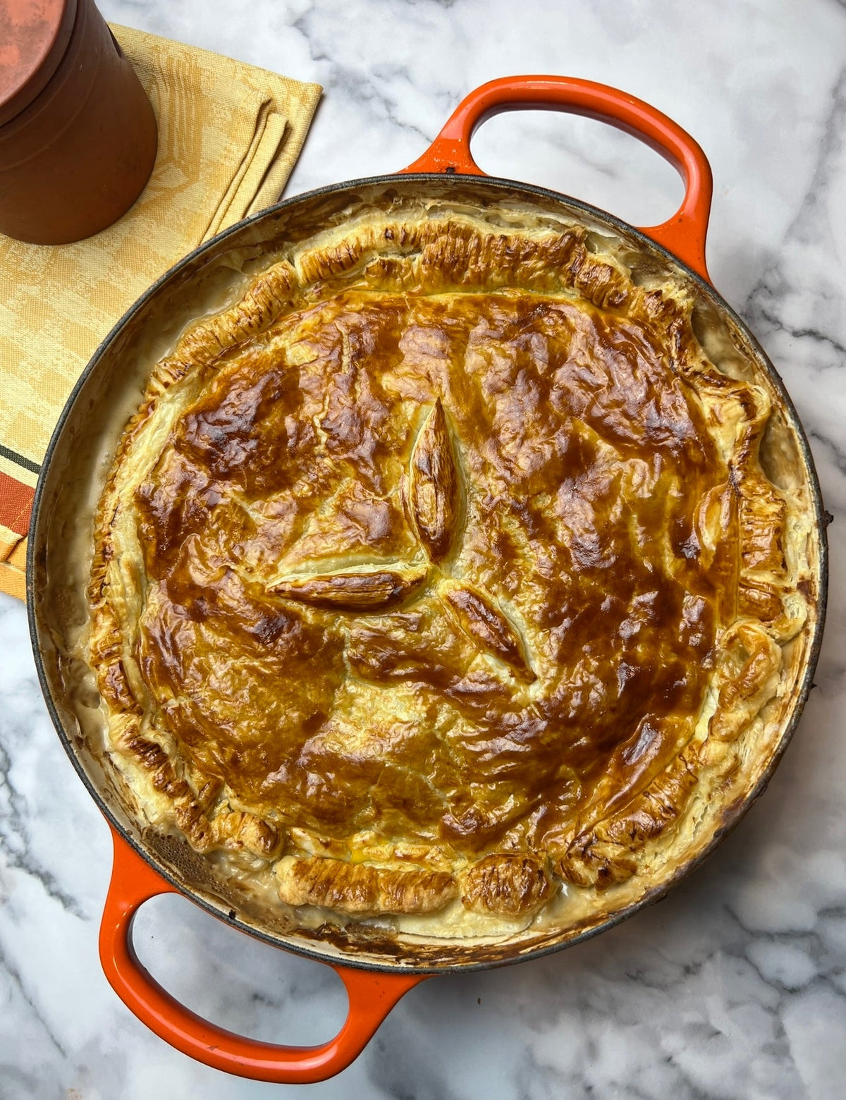 Creamy Spring Chicken Pie