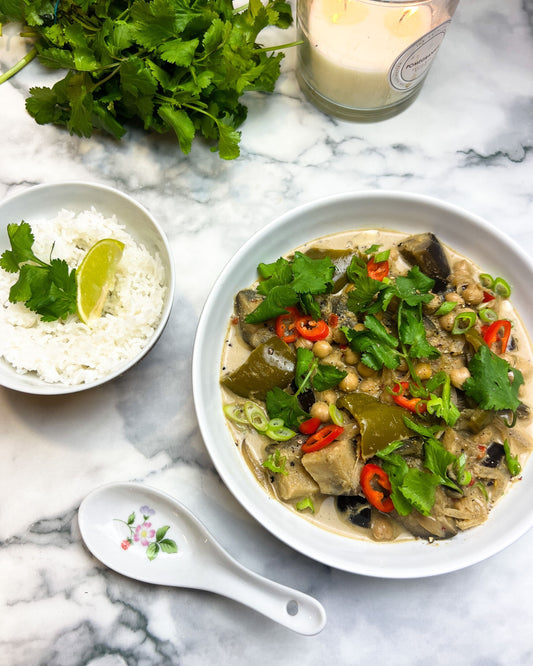 Slow Cooker Aubergine & Chickpea Thai Curry (Slow Cooker Club Exclusive)