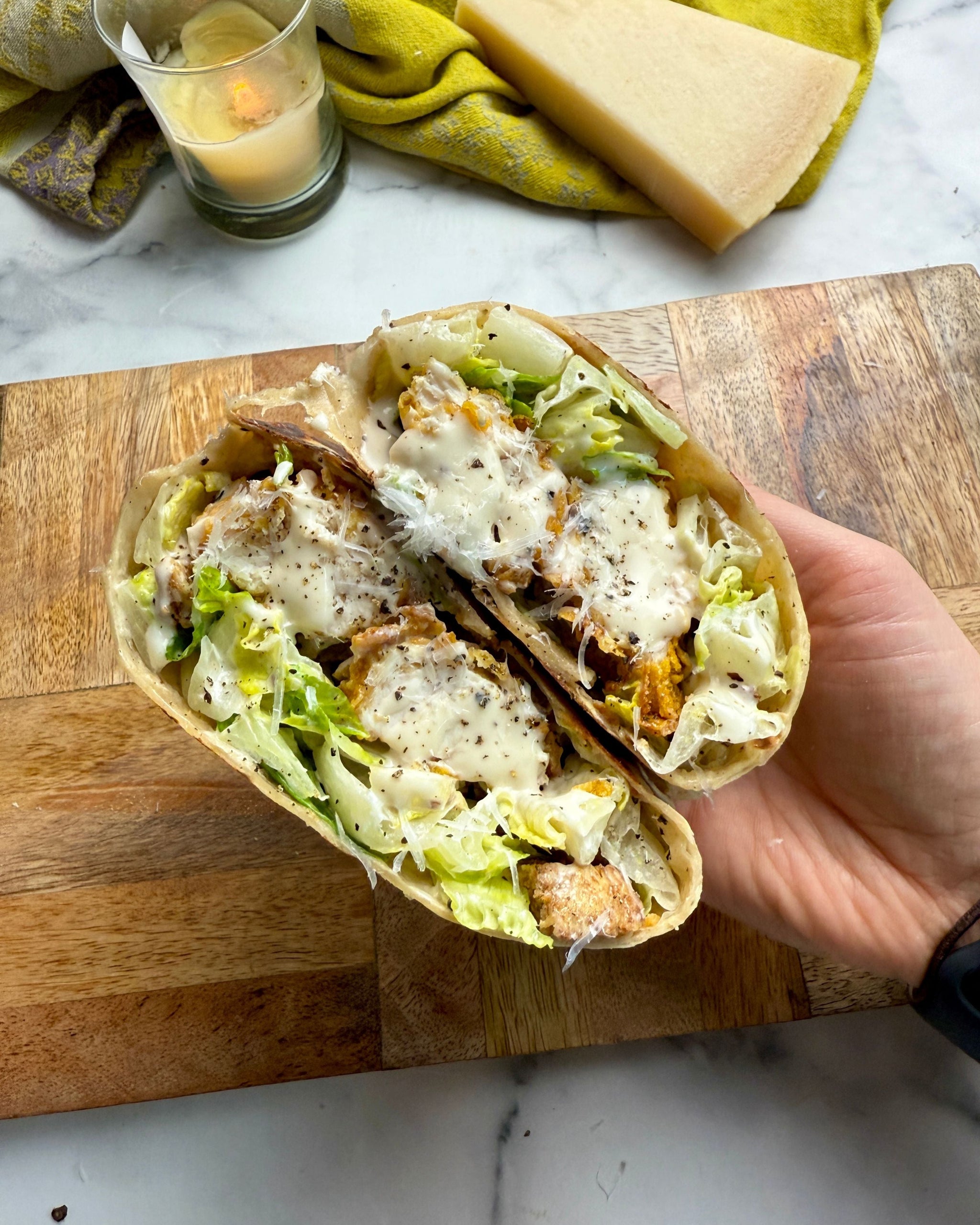 Crispy Chicken Caesar Wrap