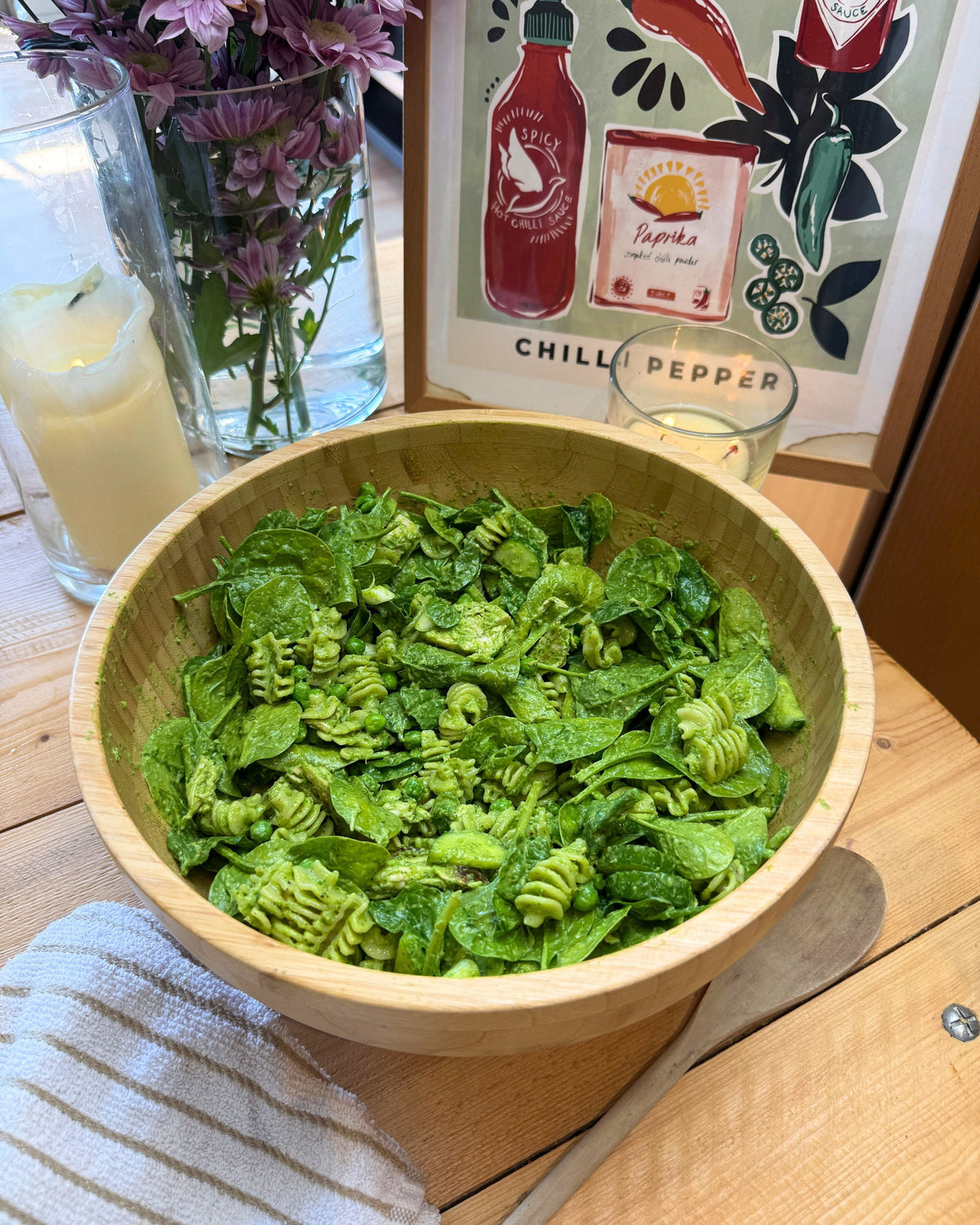 Green Goddess Chicken Pasta Salad