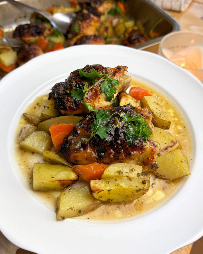 Honey Mustard Chicken Traybake