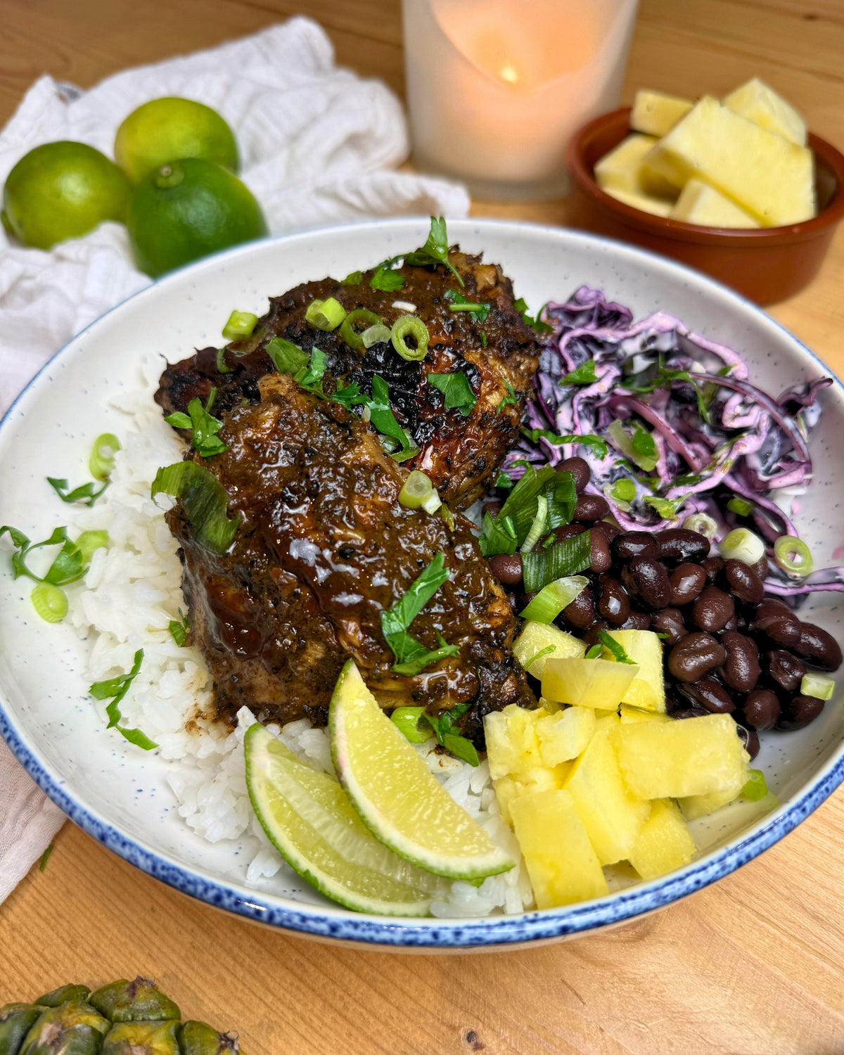 Jerk Chicken & Coconut Rice Bowl