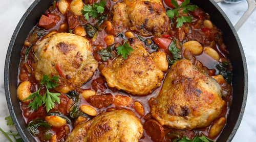 Spanish Chicken & Chorizo Stew One Pot