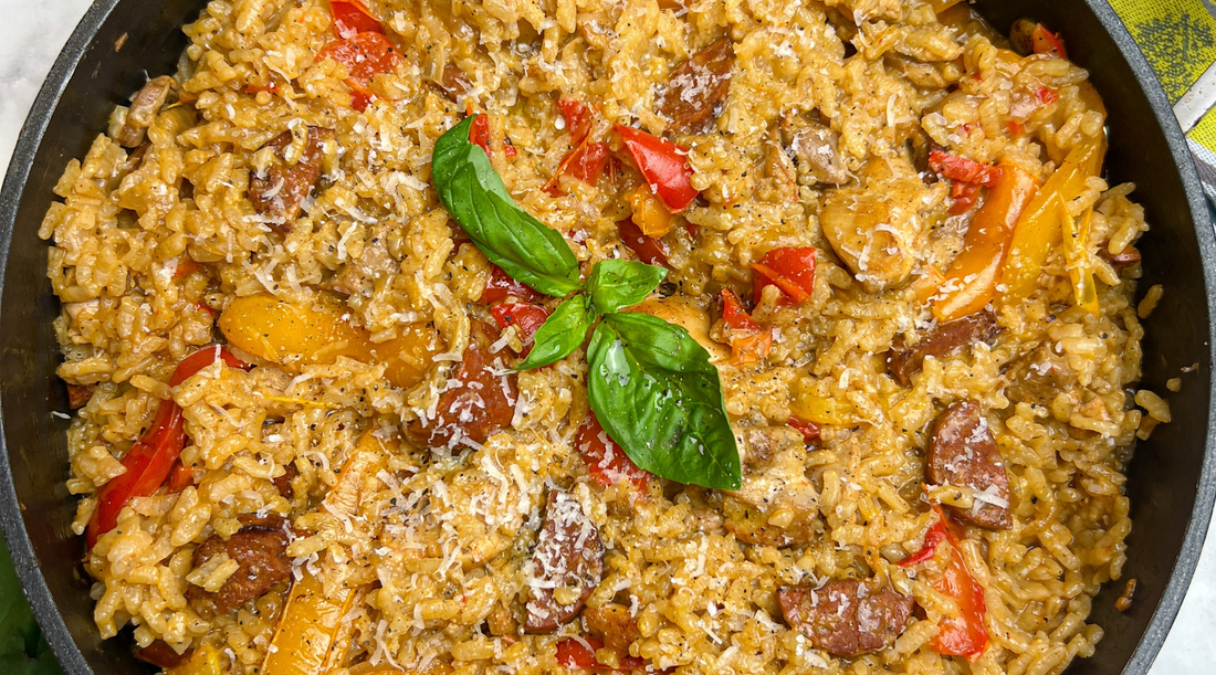 Chicken & Chorizo Risotto by Archer Kitchen 