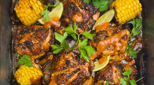 Peri Peri Chicken Traybake Recipe by Food Blogger Archer Kitchen