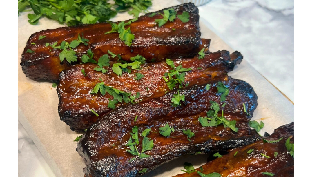 Slow Cooker Barbecue Ribs Recipe by Food Blogger Archer Kitchen