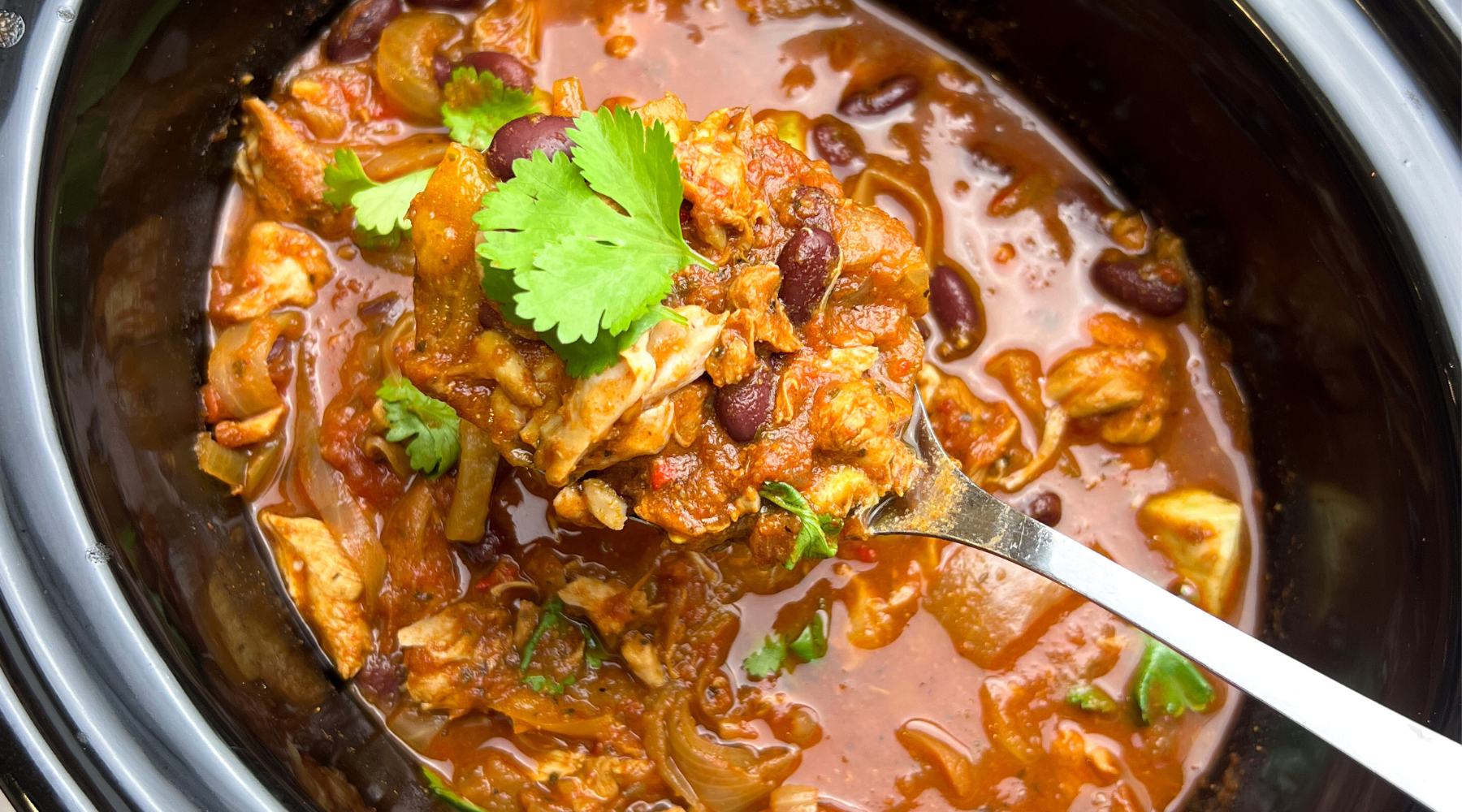 Slow Cooker Smoky Mexican Chicken Stew Archer Kitchen special 
