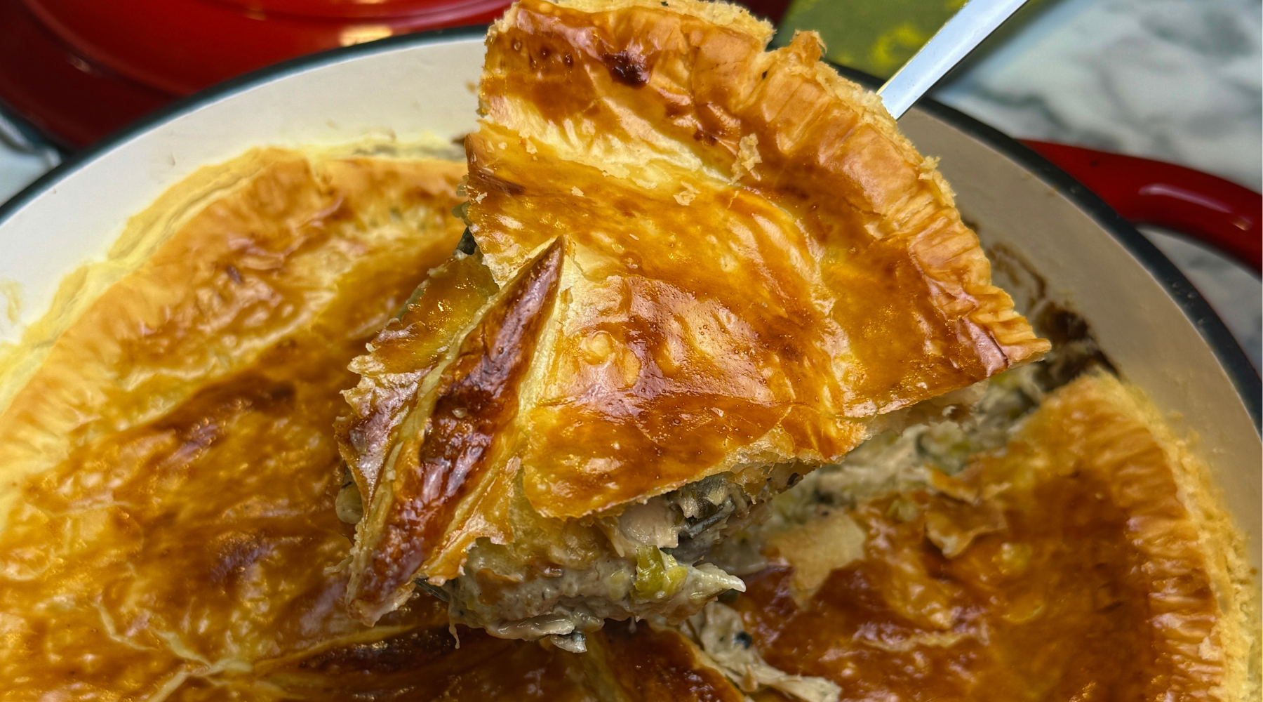 archer kitchen turkey leek pie