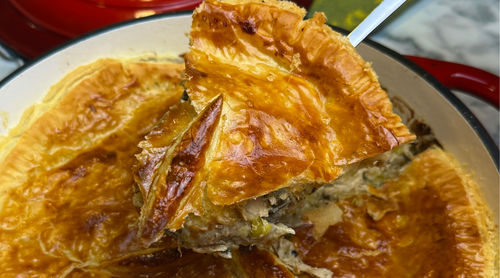 archer kitchen turkey leek pie