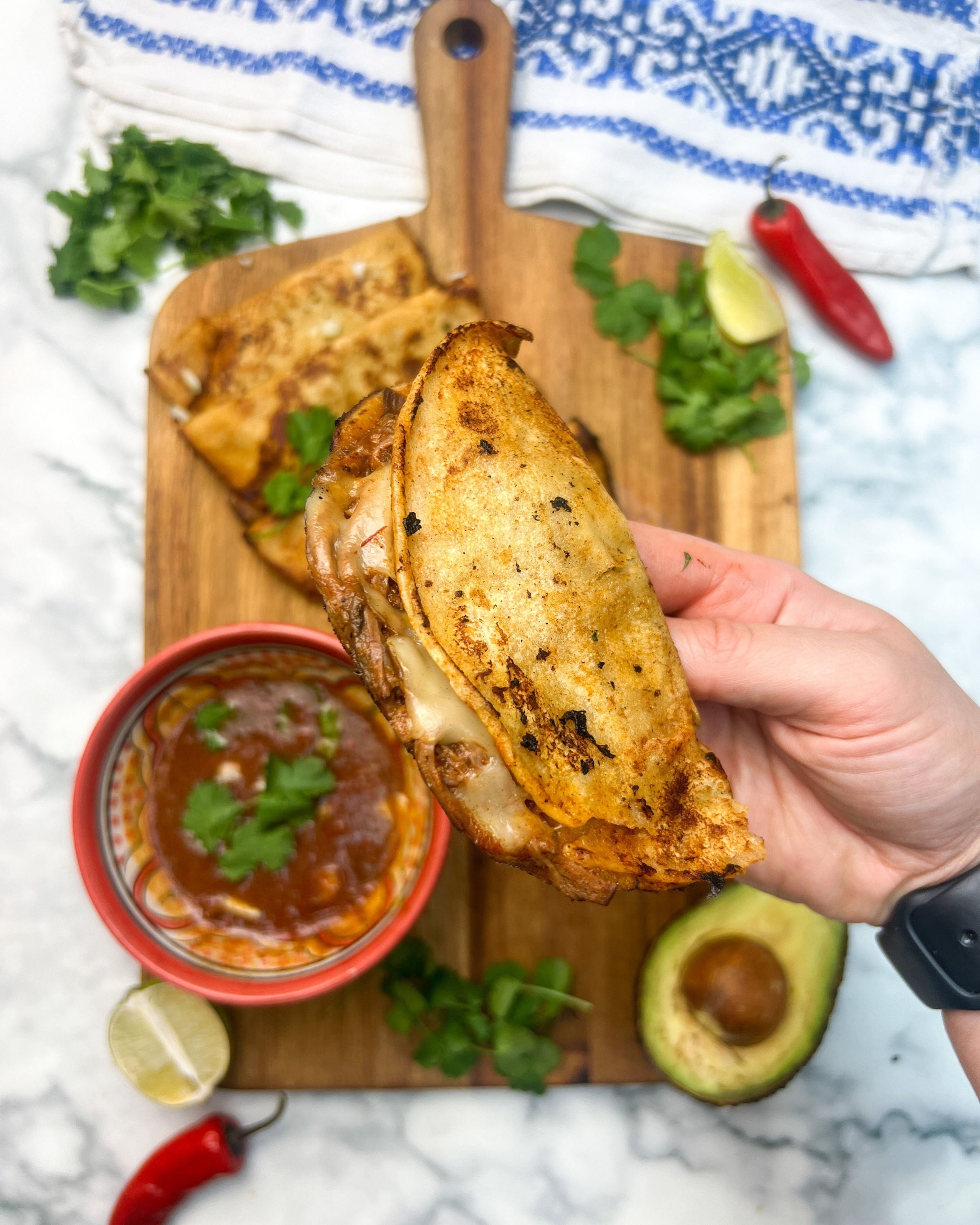 Slow Cooker Lamb Birria Tacos by Archer Kitchen 