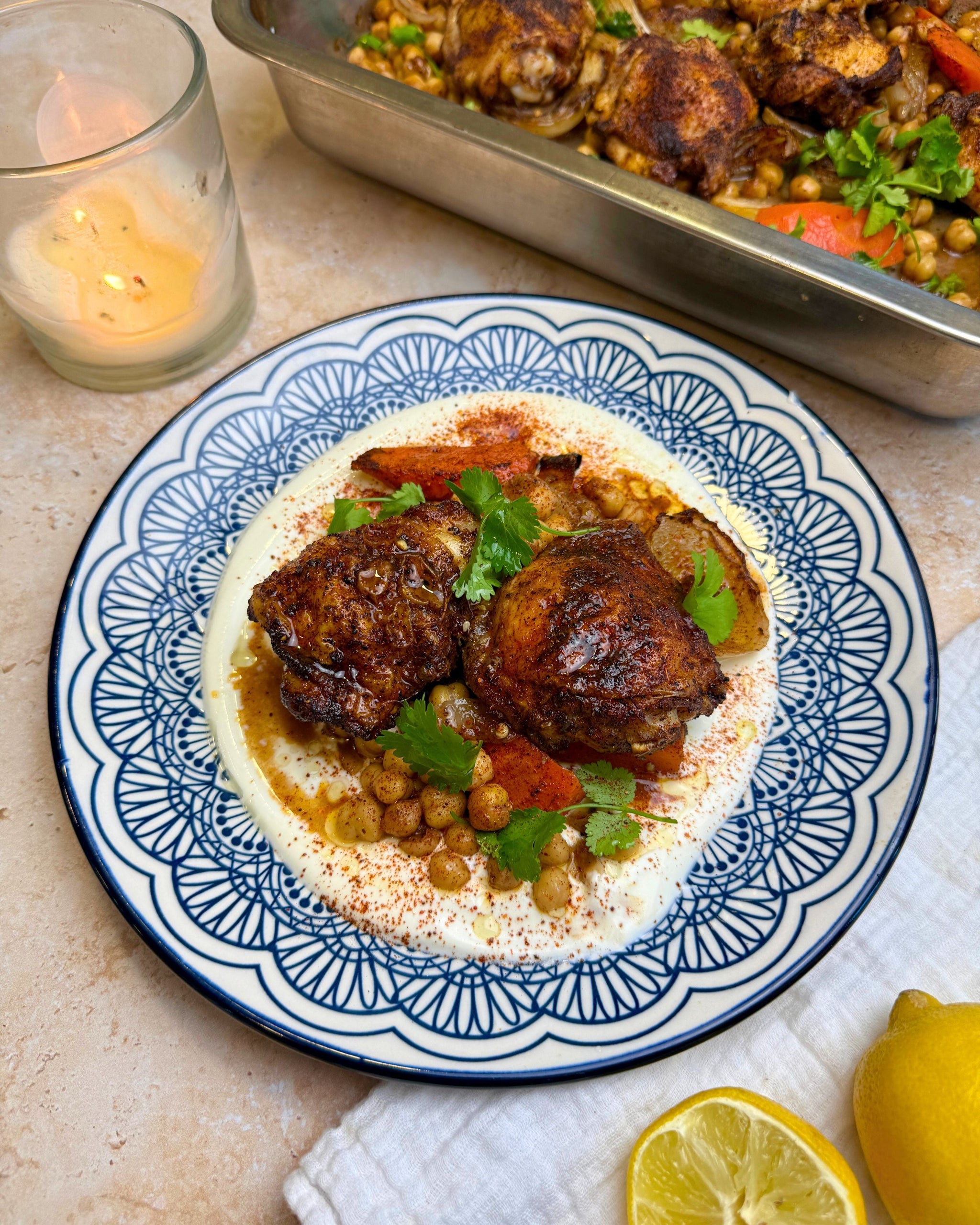 Moroccan Chicken Traybake