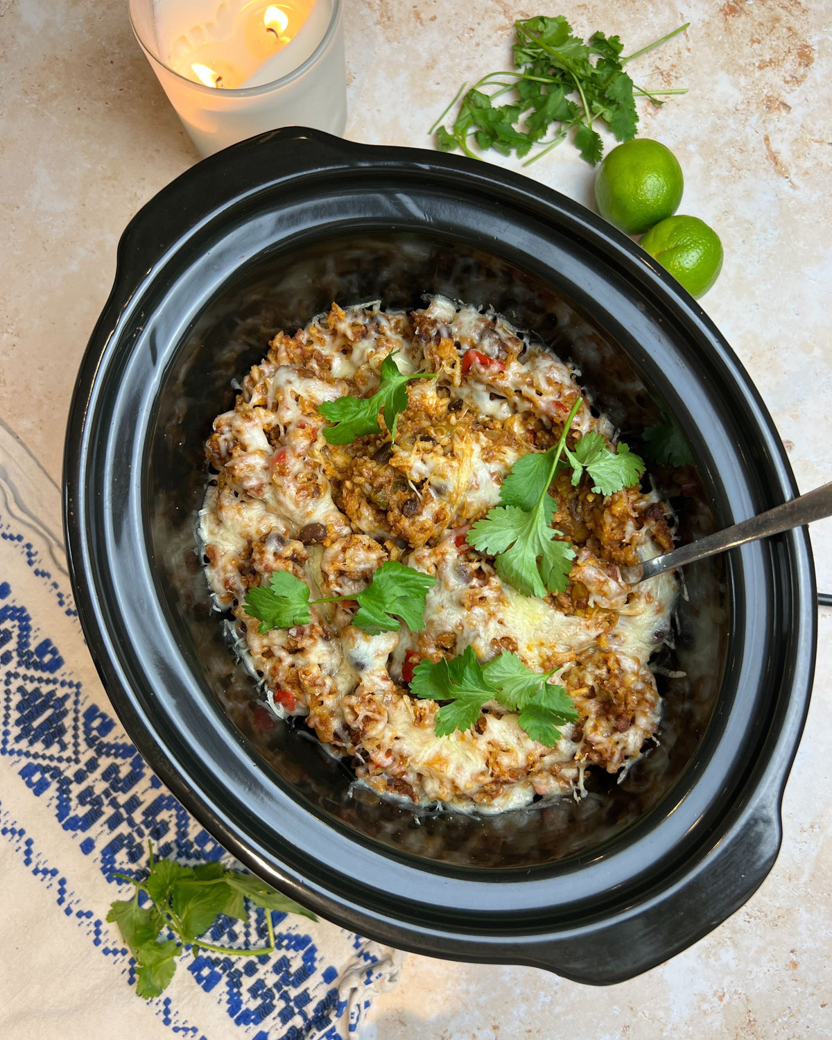 Slow Cooker Mexican Beef & Rice