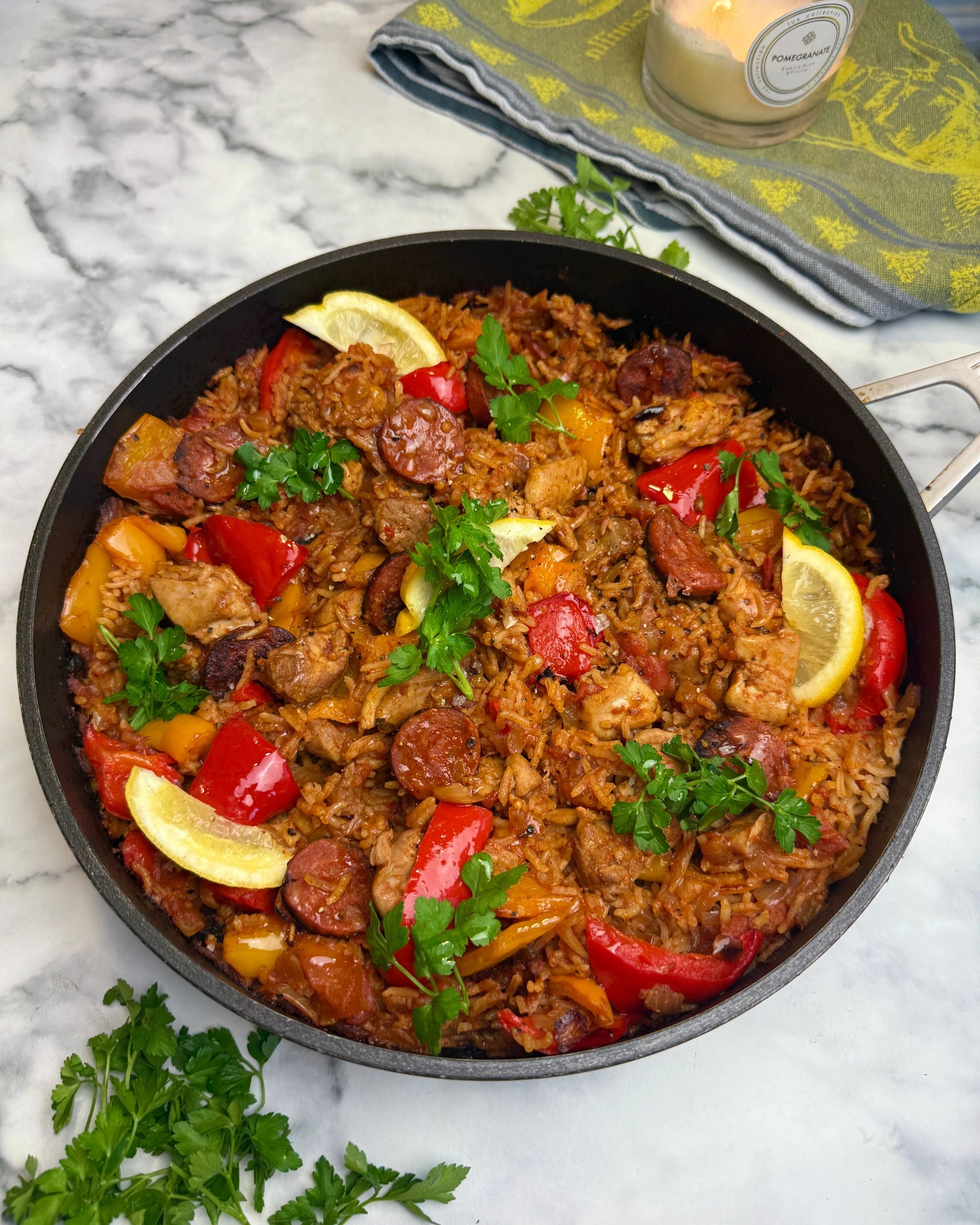  SAVE TIME SCROLLING - JOIN THE FOODIES CLUB   Archer Kitchen Log in Cart  ← Go back Chicken and Chorizo Jambalaya