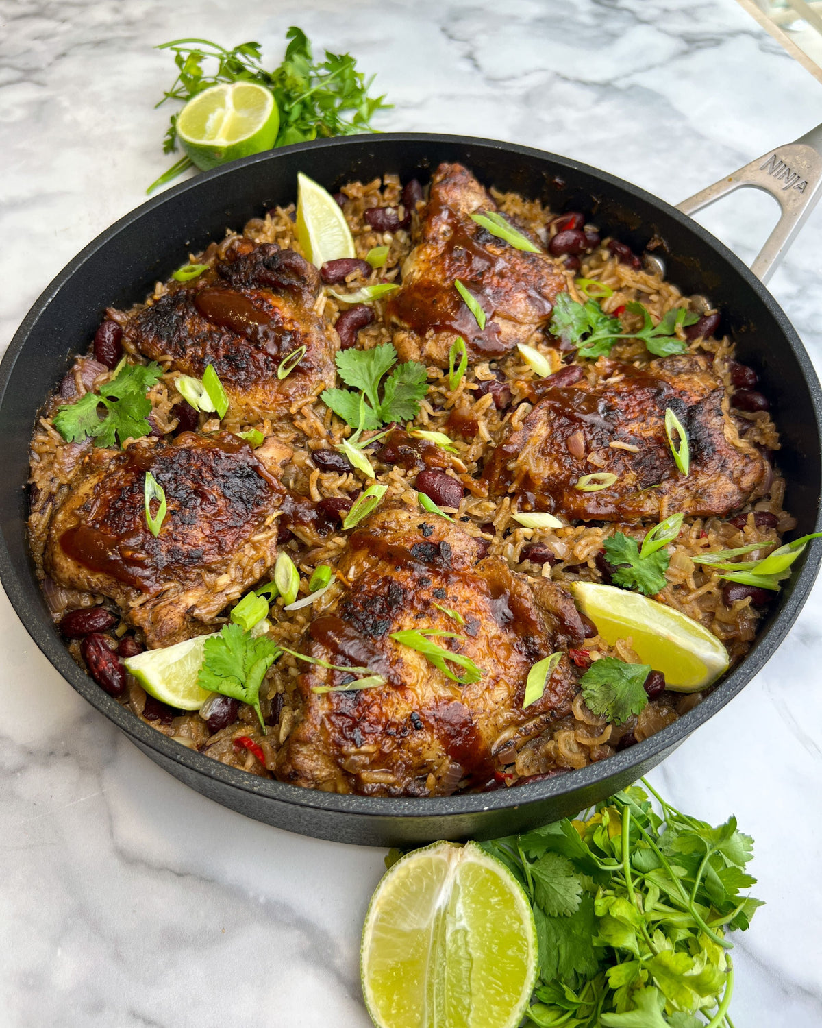 One Pan Jerk Chicken Rice & Peas | High-Protein Caribbean Dinner